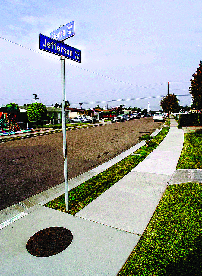  Jefferson Avenue near Sierra Way. When they encountered the Varrio Chula Vista gang, they threw their signs. Then they chased the Martinez brothers and their friends. Shots were fired.