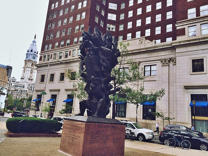 Holocaust Memorial statue in Philadelphia 