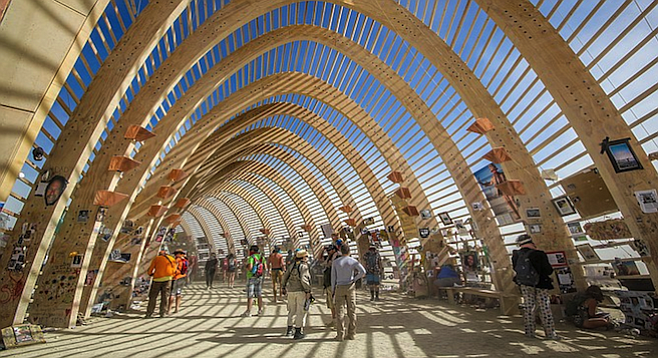 The Temple at this year's Burning Man. 