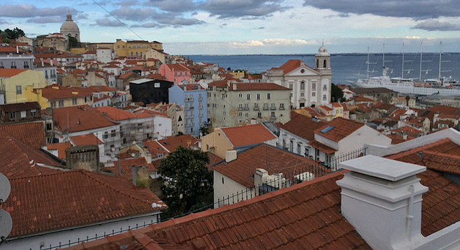 Rooftop view of Lisbon. 