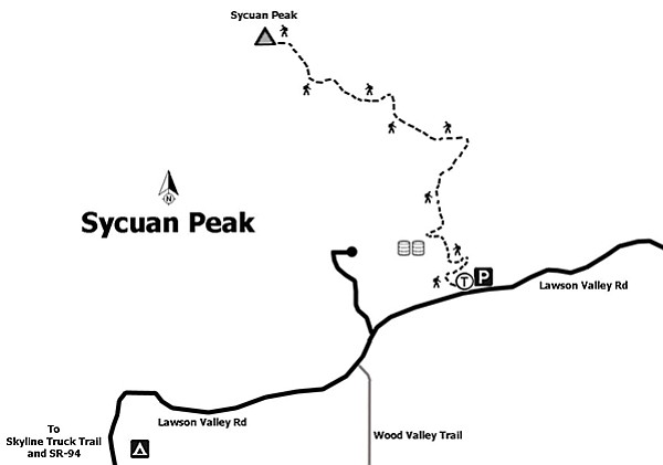 Map of Sycuan Peak