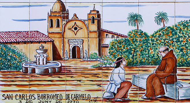 The founding of the Mission San Carlos Borroméo, California, by Junípero Serra