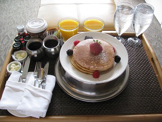Sleep in, get room service. It doesn't have to get much harder than that. 