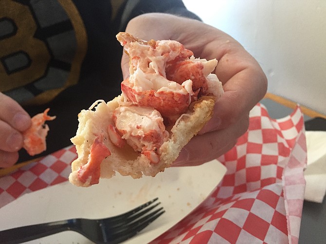 Lobster roll, almost gone