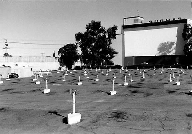 Campus Drive-In at El Cajon Blvd. and College Avenue was one of the largest drive-in theaters on the West Coast.