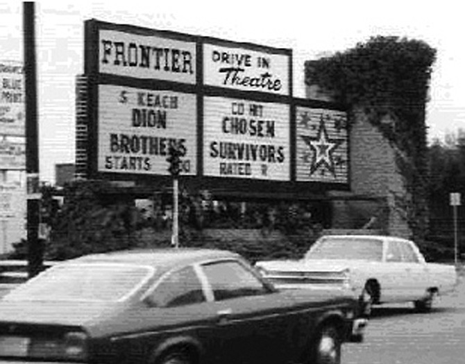 Frontier Drive-In. Movie stars Robert Wagner and Natalie Wood made opening-night appearances.
