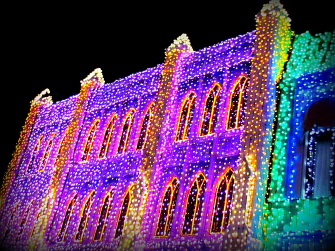 The Osborne Family Spectacle of Dancing Lights at Hollywood Studio's Street's of America.