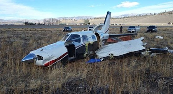 Fortunately, pilot and passenger walked away with one minor injury between them