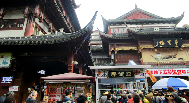 Shanghai's Yùyuán Bazaar dates to the Ming Dynasty, and also now boasts a Starbucks.