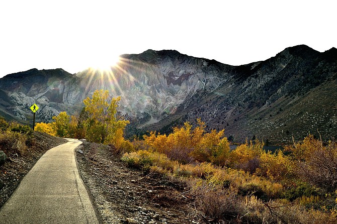 Late afternoon At Convict Lake, Eastern sierras, late october