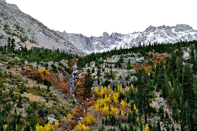 Onion Valley in the Eastern Sierras in the Fall.