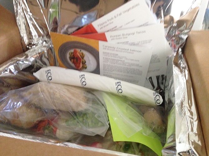 A cooler-box full of ingredients