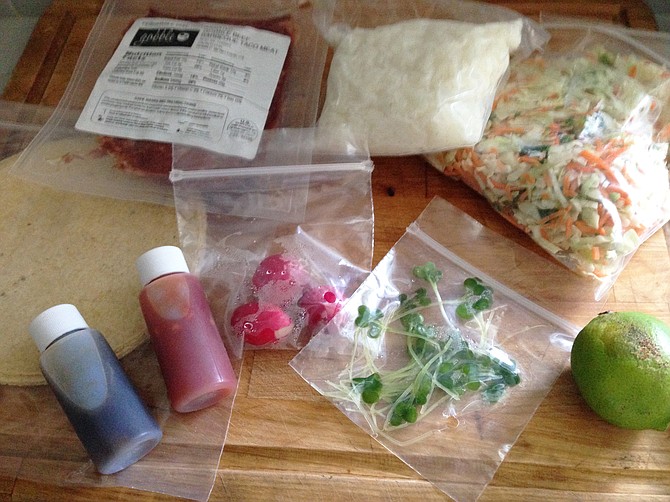 Most of the ingredients are ready to go.