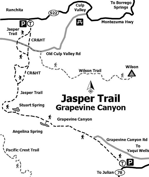 Map of Jasper Trail