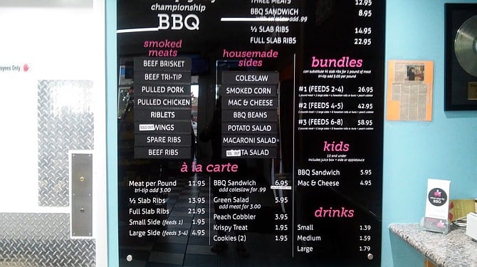 A lot to choose from. If you like barbeque.