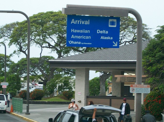 Airport in Kona, Hawaii.