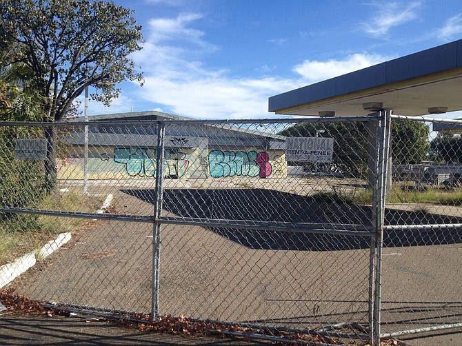 Though the owner paints over the graffiti, the property is repeatedly vandalized.