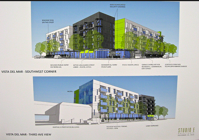 Architect's rendering of Third and K project