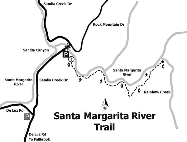 Santa Margarita River Trail Map