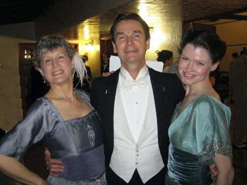 Richard Powers (center) is an internationally known vintage dance historian and teacher.