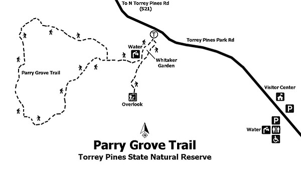 Parry Grove trail map
