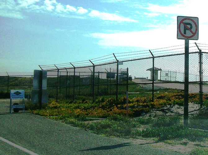 The north entrance to the Navy area off Silver Strand Highway