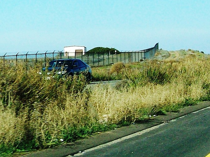Parts of the Navy area are visible from the Silver Strand Highway