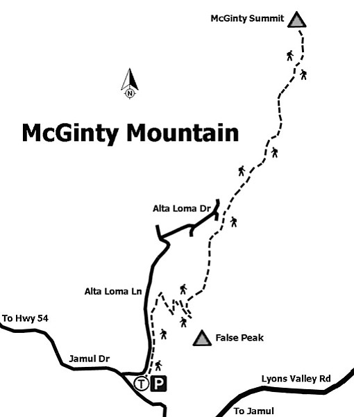 Trail to McGinty Summit