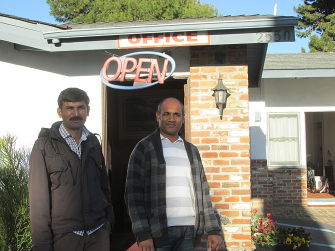 Scandia Motel's new GM, Catnbresh Sandhaani and new owner Rog Patel, are  renovating the dilapidated motor court.  