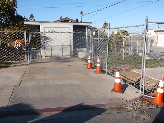 Pump Station 10, at 8th Street and Cypress Avenue