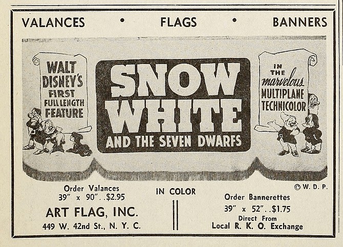 Valances! Flags! Banners! Film Daily, February 11, 1938.