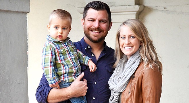 Pastor Patrick King, his son Micah, and his wife Kennerly