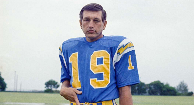 johnny unitas chargers jersey