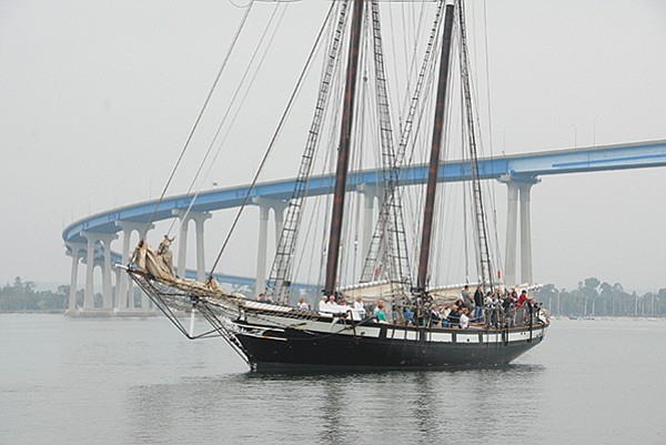 A sail on the tall ship Californian, a replica of an 1812 vessel, will fill the soul of my sea-loving hubby.