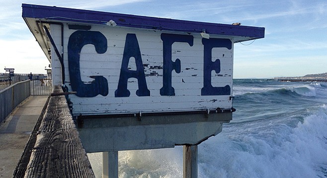 Not for the faint-hearted: Wow Café on a stormy day