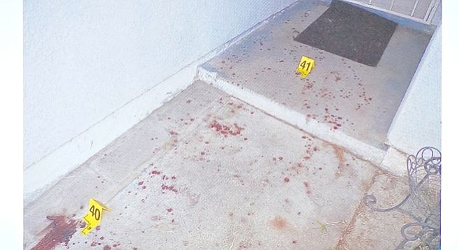 Oceanside police followed the blood trail