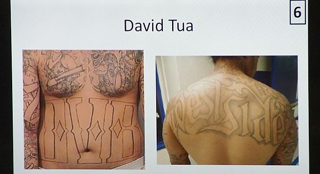 Evidence photo of Tua's tatts