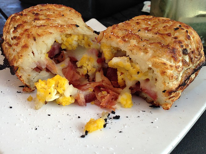 This one has bacon, egg, and cheese.
