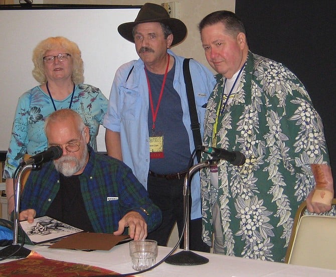 Jackie Estrada, Dennis Smith, David Clark and Scott Shaw on San Diego Fandom in the 1960s panel
