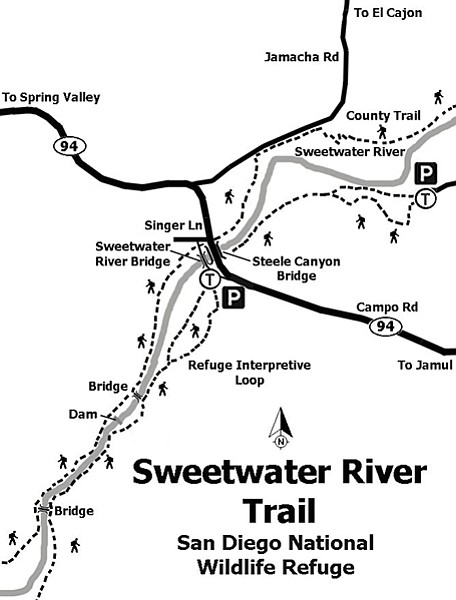 Map of the Sweetwater River Trail