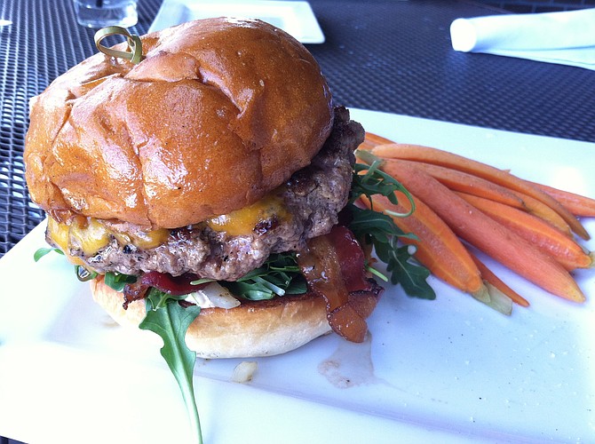 Bonair Burger, with carrots instead of fries