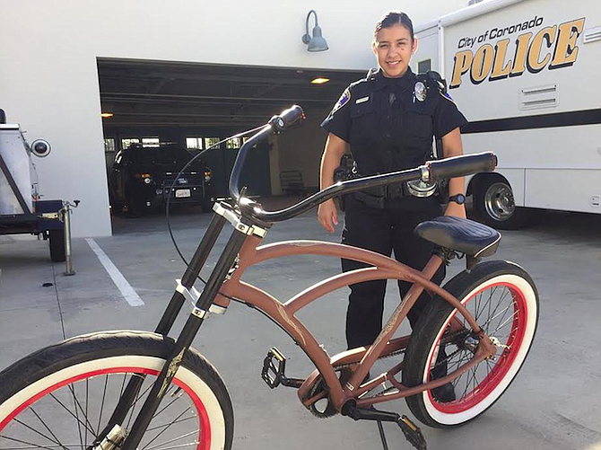 This police-owned bike has been stolen more than once