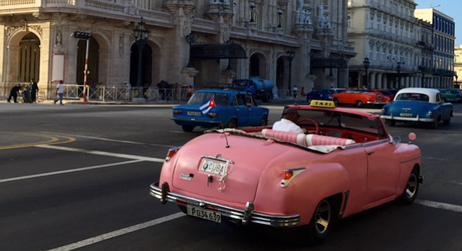 Classic American cars from the '40s and '50s are Havana's de facto mode of transportation.