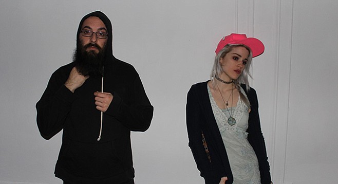 From New York, fuzzy-gaze duo Dirty Dishes stack up at Soda Bar on Thursday night!