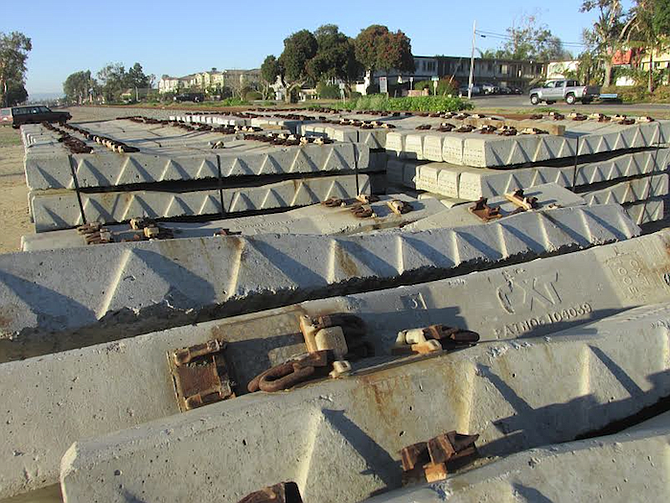 North County Transit District recently acquired these railroad ties — but for what purpose?