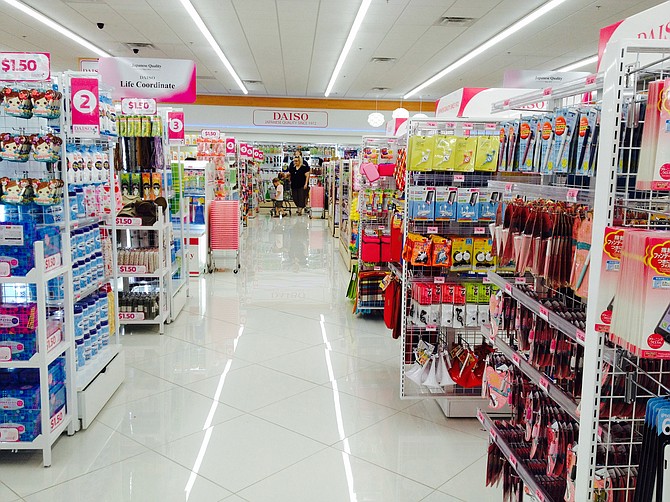 Daiso offers department store ambiance at dollar store prices.