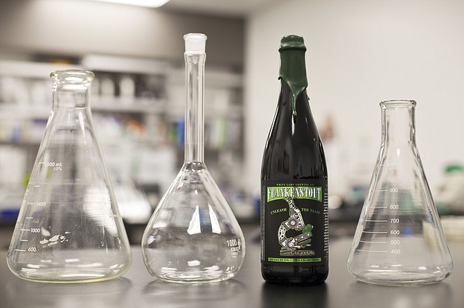 Frankenstout is beer born of a lab experiment.