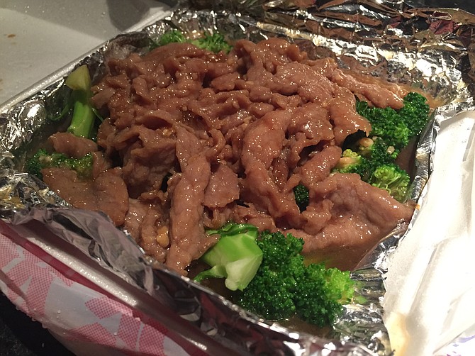 A disappointing beef-and-broccoli dish