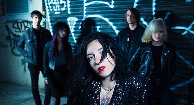 Goth-pop band Wax Idols take the stage at the Hideout on Friday.