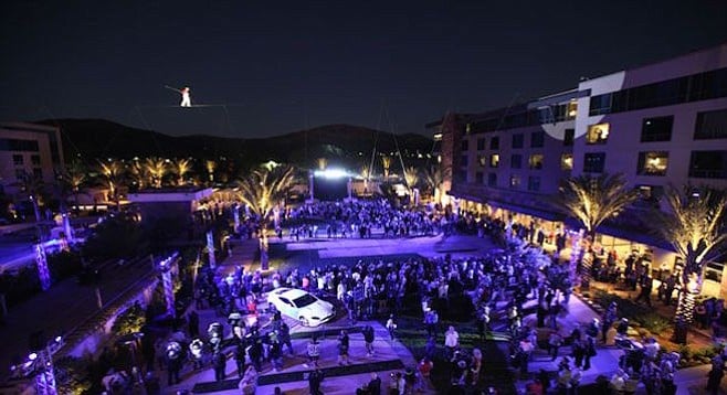 Viejas' Concerts in the Park venue, which was once the setting for the San Diego Music Awards, was replaced in 2010 by an ice-skating rink.